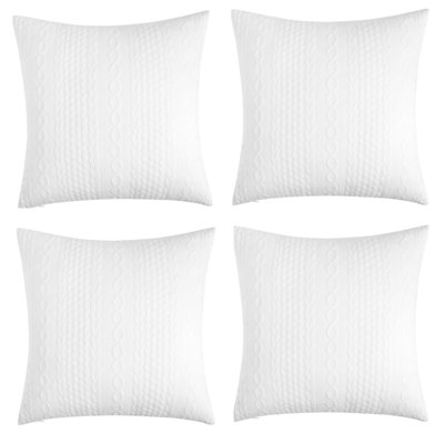 Jeté carré Knit Collection with Geometric pattern
