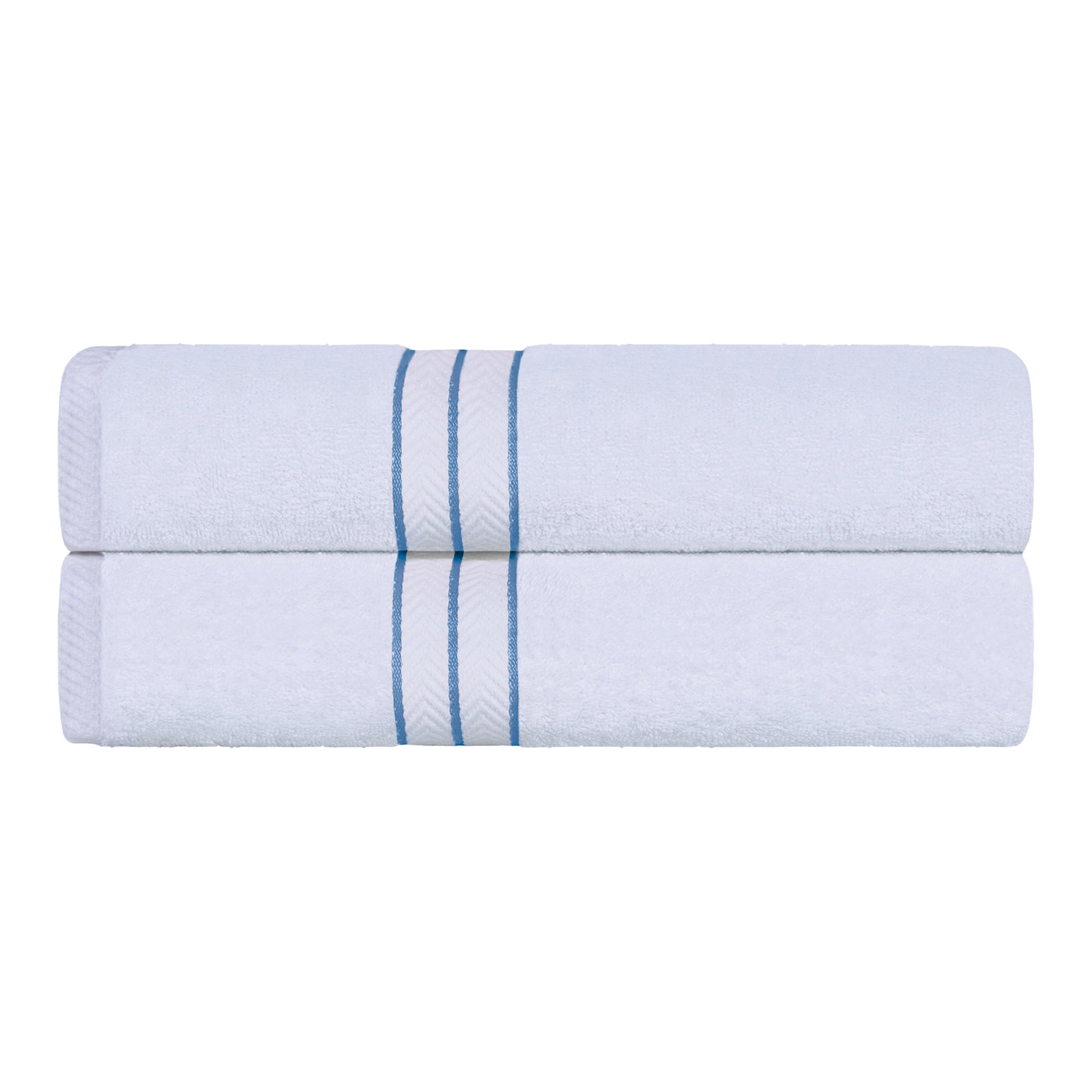 Josann Highly Absorbent 800 GSM Turkish Cotton Bath Towels, Light Blue
