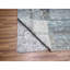Tapis oriental à motif géométrique ouvert à carreaux bleus de 9 pi x 12 pi 1 po, 100% laine, noué à la main, épais et moelleux