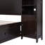 Lit en bois avec armoire et tablette tout-en-un-1808295005
