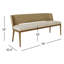Amalfi Upholstered Dining Bench