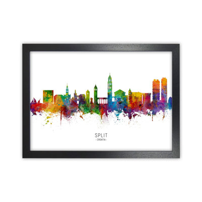 Split Croatia Skyline by Michael Tompsett - Print