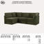 erta® Brady 95.6" Modular Sectional, Easy Assembly, Pocket Coil Comfort, Corduroy Fabric-137139707