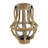 16" H Reclaimed Wood Beaded Candle Lantern