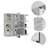 Milan Medicine Cabinet, Six External Shelves Mirror, Three Internal Shelves -White-1039283123