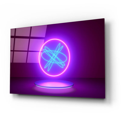 «Neon Reactor» par Epic Portfolio, art mural en verre acrylique