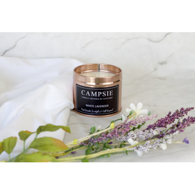White Lavender Scented Jar Candle