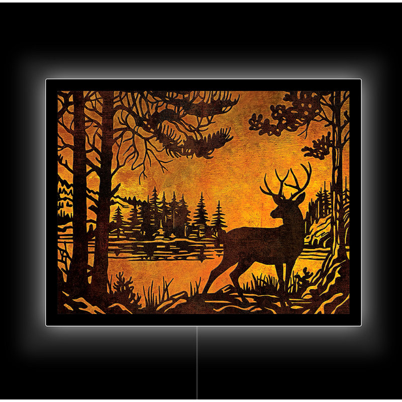 LED AMBER DEER Signs