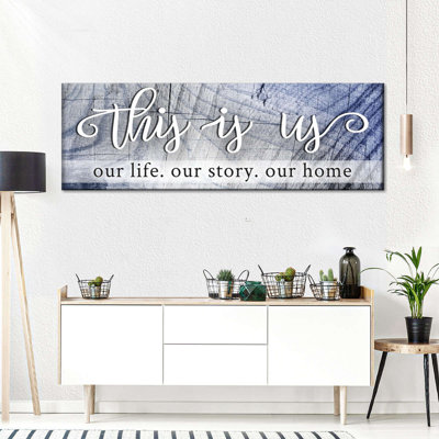 This Is Us Quote, reproduction sur toile