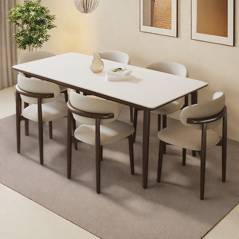 Modern simple quality table and chair, 29.5"H x 62.9"L x 27.5"W