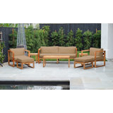 Outdoor 8 - Piece Teak Conversation Set