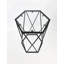Kandan Glass Top Frame End Table