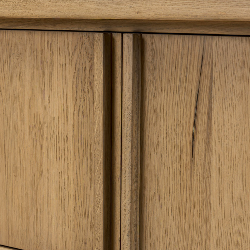 Dalton Media Console-Aged Natural Oak