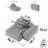 Modular Chenille Sectional Sofa with 2 Pillows-91659146