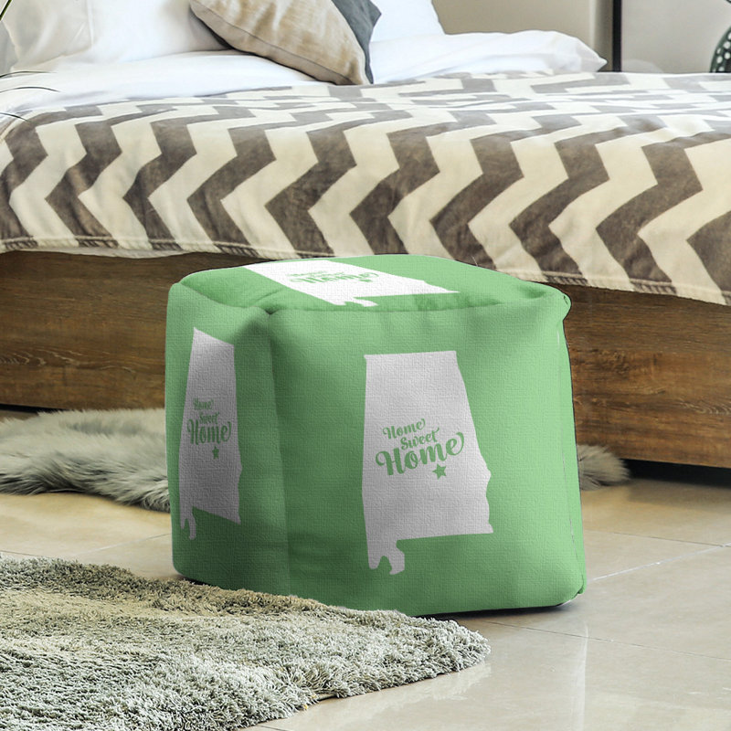 Repose-pieds à cubes montgomery the home, Vert