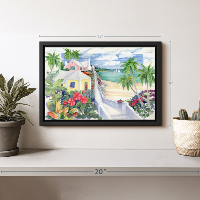 Island Cliff, reproduction sur toile, H 9 po x l 13 po