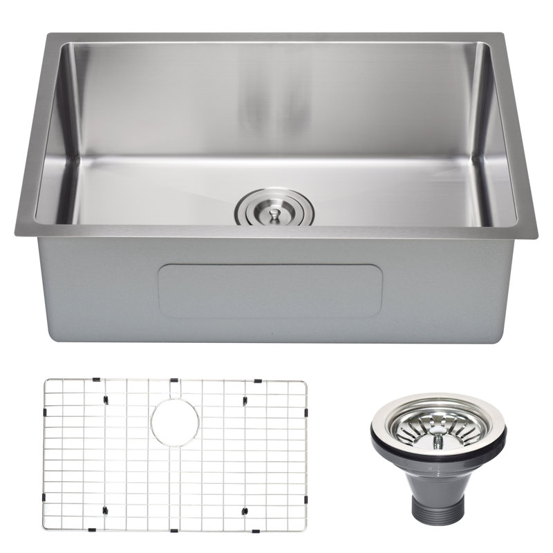 27'' L Single Bowl Stainless Steel Kitchen Sink