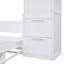 Lit escamotable multifonctionnel avec placard intégré et tiroirs pour des espaces modernes et peu encombrants-360075782-360075783