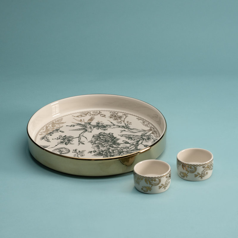 Rosalind Wheeler Dows Ceramic Chips And Dip Platter