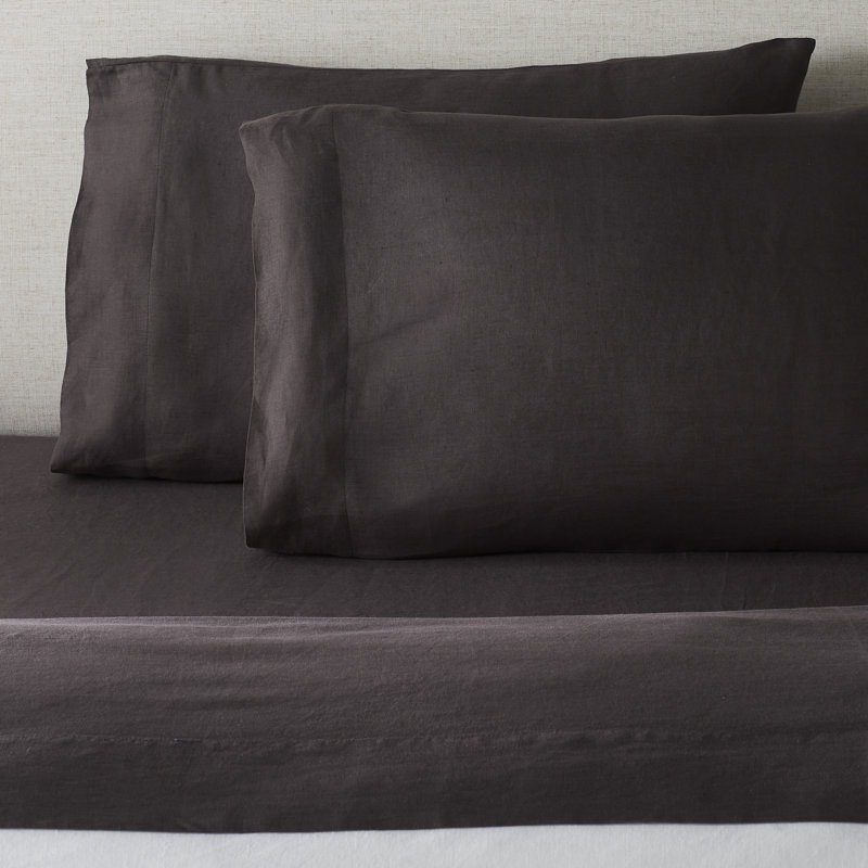 Brima 100% Linen, Standard, Dark Gray