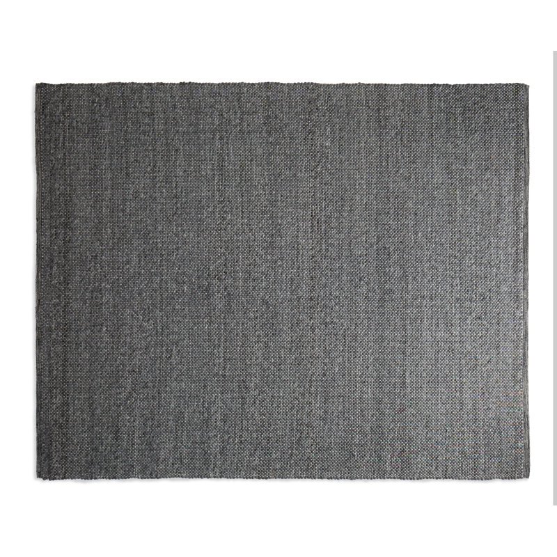 Sinder Wool Area Rug in Charcoal, Rectangle 8' x 10'