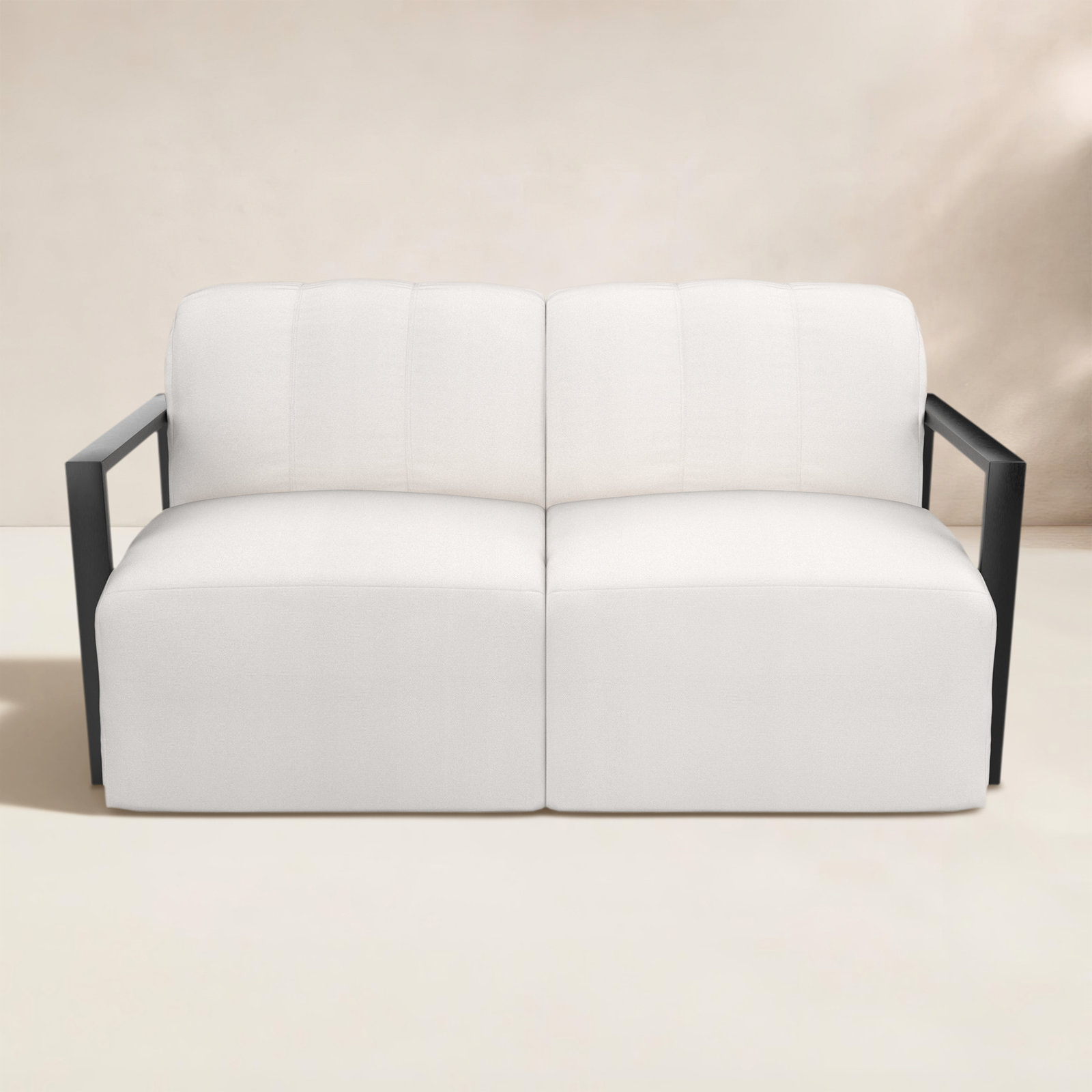Rosalie 62" Sunbrella® Patio Loveseat, Sunbrella® Canvas Natural