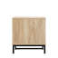 Table d'appoint moderne avec plateau en bois naturel Coastal Birch