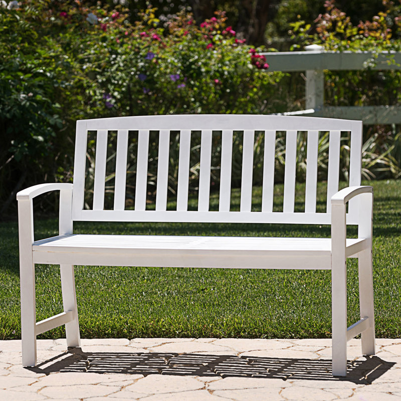 Banc d'extérieur moderne, banc d'extérieur, Blanc