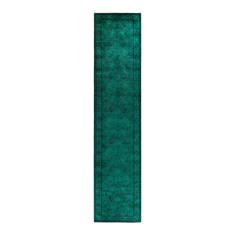 Fine Vibrance One-of-a-Kind 4' 3" X 19' 10" Hand Knotted Area Rug