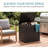 30 Gallon Lockable Resin Deck Box, Water Resistant Outdoor Storage For Patio & Garden-127326285