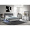 26,3 po Commode noir profond avec 2 tiroirs spacieux pour le rangement - bois massif + 29,75 po de large et spacieux
