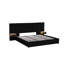 Lit plateforme tapissier hydraulique avec 2 tablettes de rangement, 2 lampes de lecture et port USB-1995552502