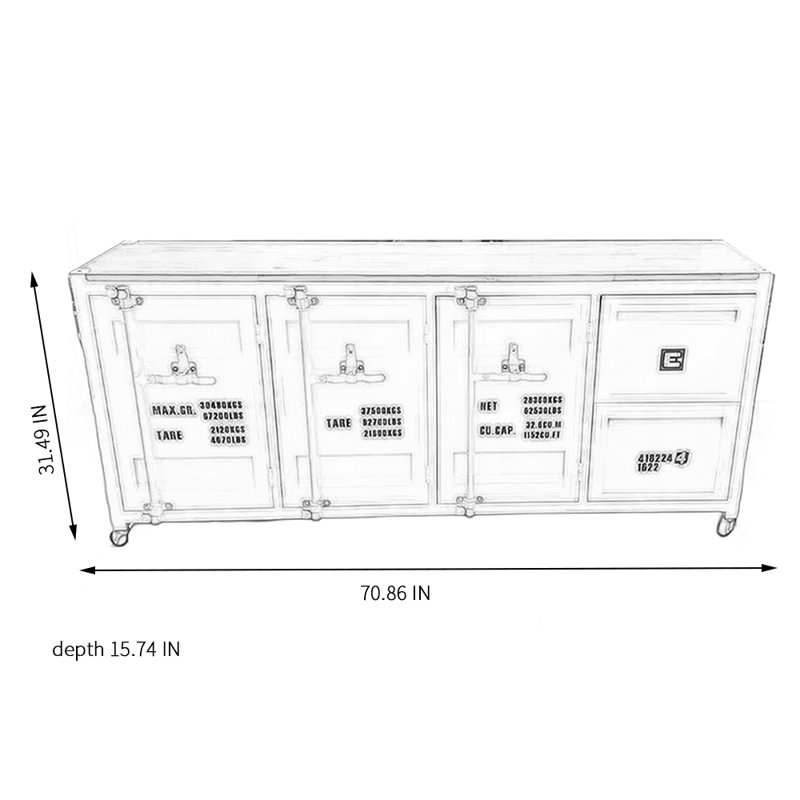 Kelleyann 70.86'' Sideboard