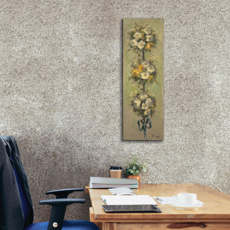 «Topiaire Bouquet 2» par Allayn Stevens, art mural sur toile, H 36 po x l 12 po x P 1,5 po