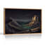 «Layered Mountains with Glowing Teal River and Stars», art mural-1471964357
