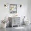 Meuble-lavabo en bois massif H 35 po x l 36 po avec comptoir en quartz Carrera résistant aux taches et lavabo simple-1927113603