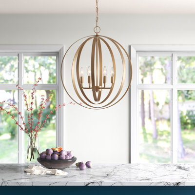Cueva 6 - Light Dimmable Globe Chandelier