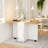 Folding Dining Table With Drawers and Cabinets-470981296