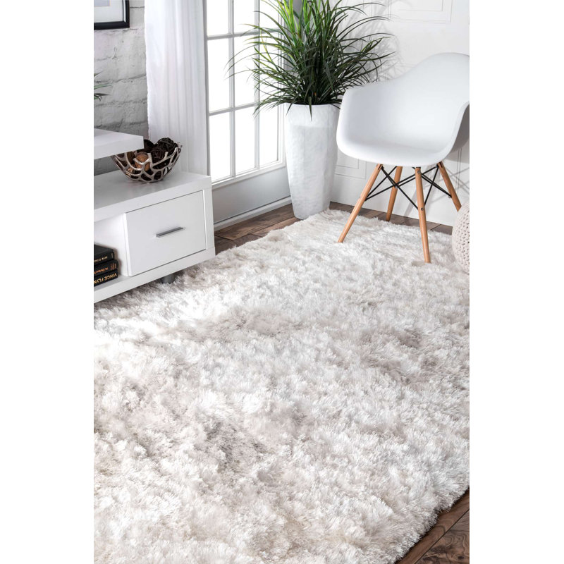 Brett Solid Colour Hand Woven Area Rug, Rectangle 183 x 274cm