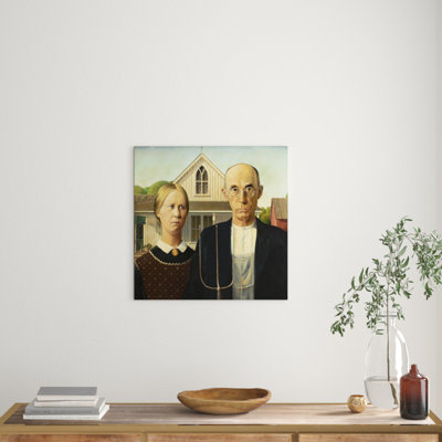 Grant Wood American Gothic - Frameless Print