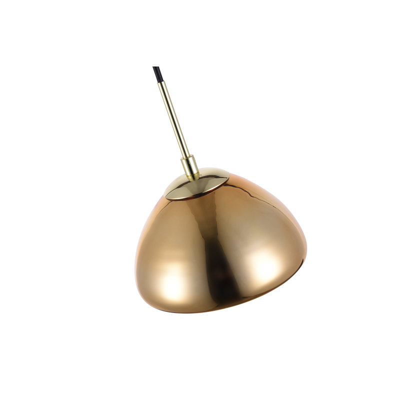 Gwenda 1 - Light Single Pendant, Gold, 66" H x 7" W x 7" D