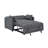 Tufted Convertible Sleeper Sofa With Chaise With Foldable Seat Back And Pull-out Chaise Lounge Extension