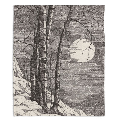 Couverture sherpa douce moonlight sonata 1