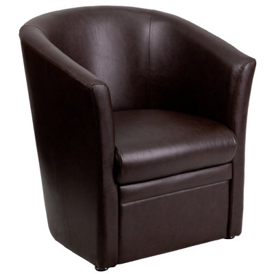 Fauteuil de réception en cuir l 27,25 po