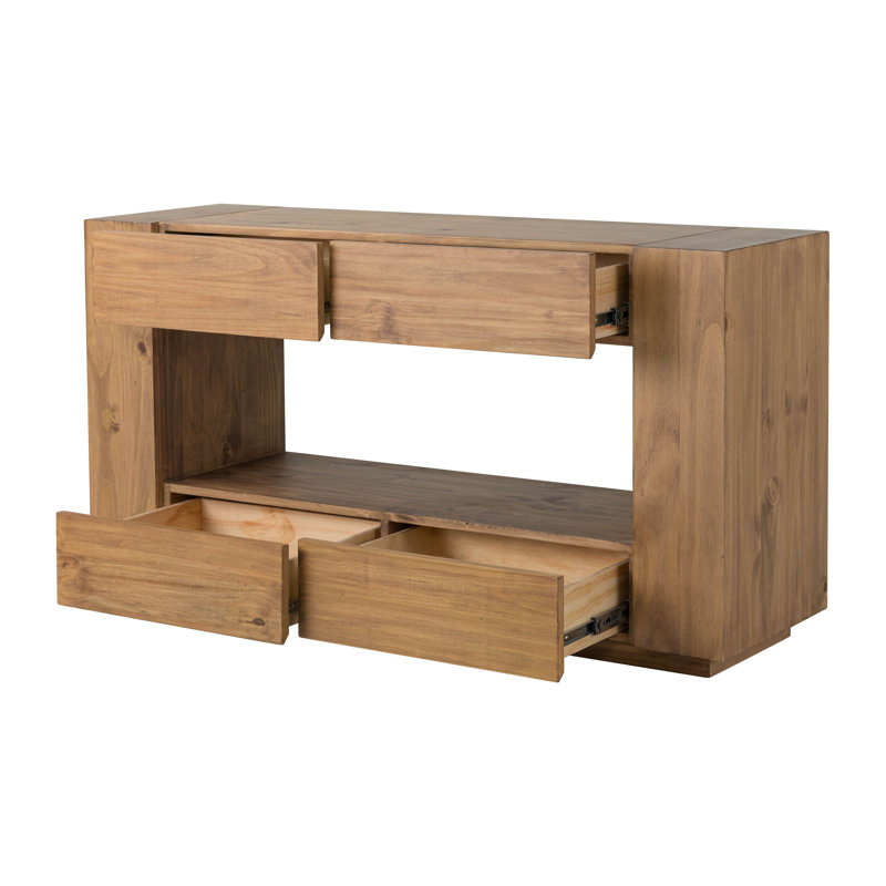 Table de canapé, finition chêne