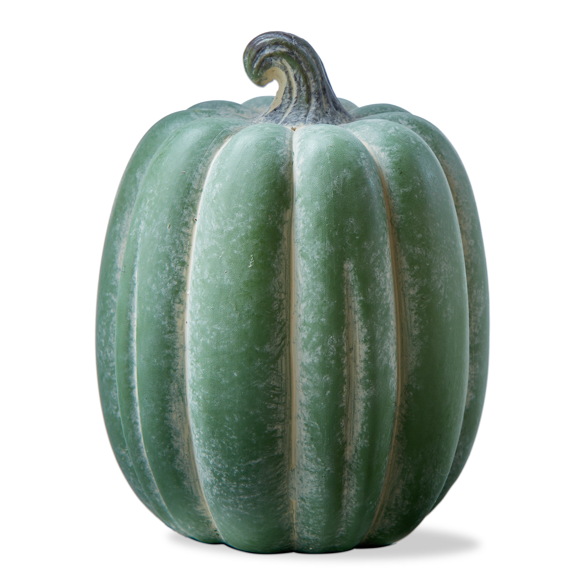 August Grove® Pumpkin Ceramic Decor Tall Green Stoneware Fall Harvest | Wayfair