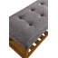 Banc en tissu et finition chêne Charla-1544513509