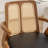 Modern Swivel Upholstered Cane Back Counter & Bar Stool-912329340-912329281