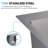 23"L × 19"W Drop-in Single Bowl Stainless Steel Kitchen Sink-122286227