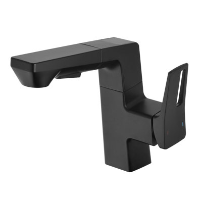 Robinet de salle de bain intelligent à DEL - affichage numérique de la température, pulvérisateur rétractable pour évier de véhicule récréatif et maison